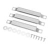 3PCS Crossover Tubes Replacement Stainless Steel Universal Adjustable Grill Crossover Tube with Screws for BBQ Parts