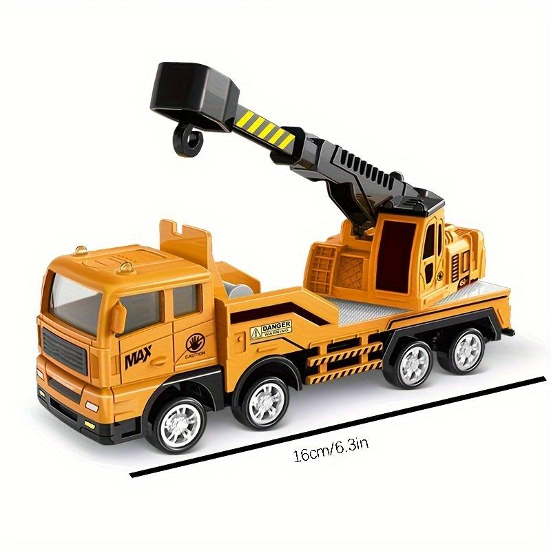 

1PC Heavy Truck Mounted Crane Car Toy Simulation of Inertial Crane Engineering Vehicle Model Room Decoration