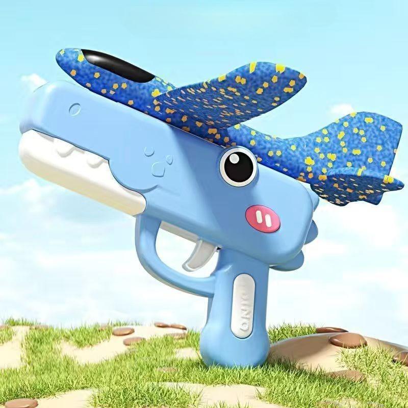 

Kawaii Ejection Foam Aircraft Gun Durable Easy To Throw Glide Childrens Outdoor Interactive Plaything For Parent Child Games For Kids