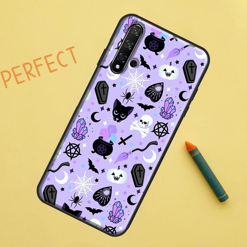 Pastel Goth Witchy Case For Huawei P30 Pro P20 P40 Lite Nova 8i 7i 3i 11i 5T 9 10 SE Y60 Y61 Y70 Y90 P Smart Z