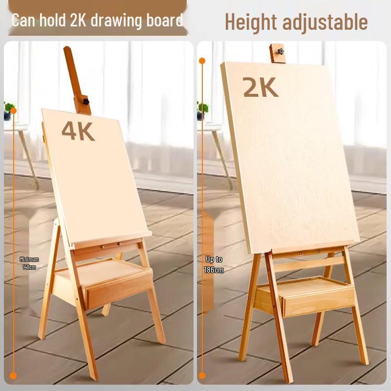 Oil Painting Set with Metal Easel