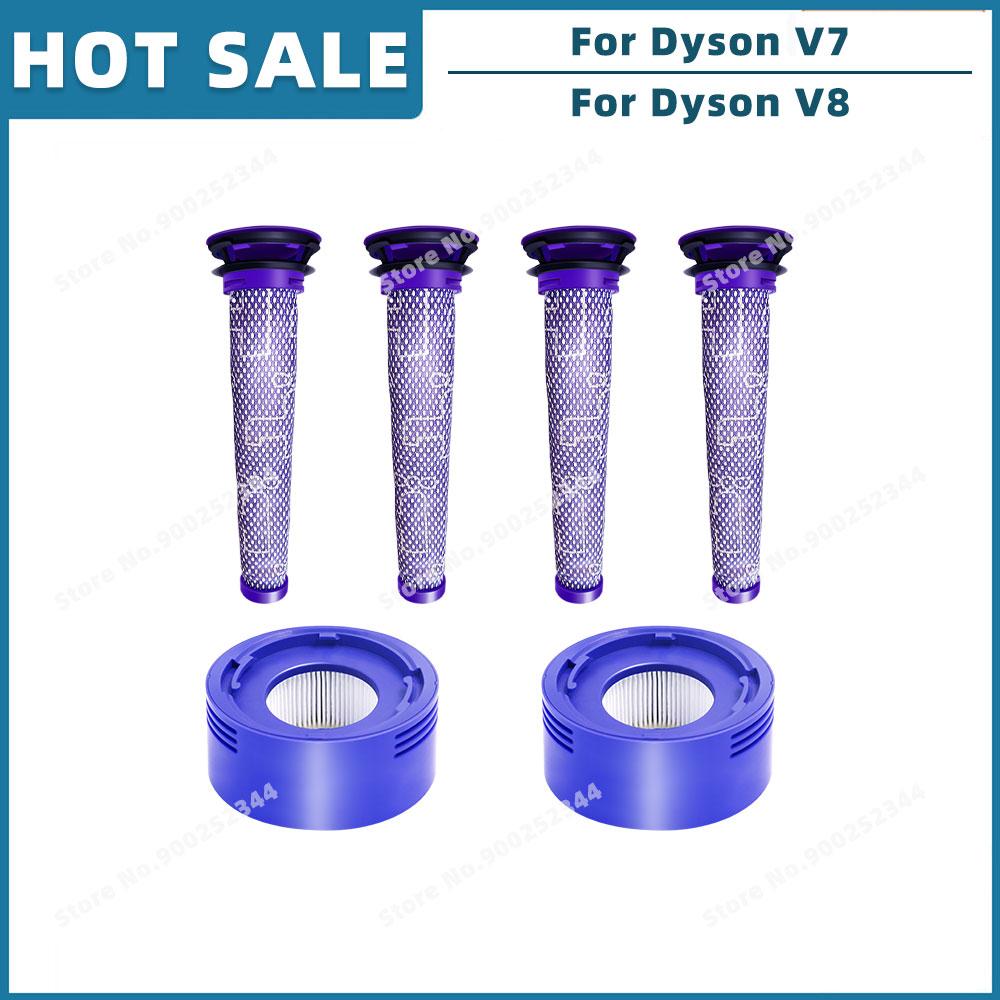 Compatible For Dyson V7 V8 Cordless Vacuum Cleaner Replacement Spare Parts Accessories Pre Filter Post Filter