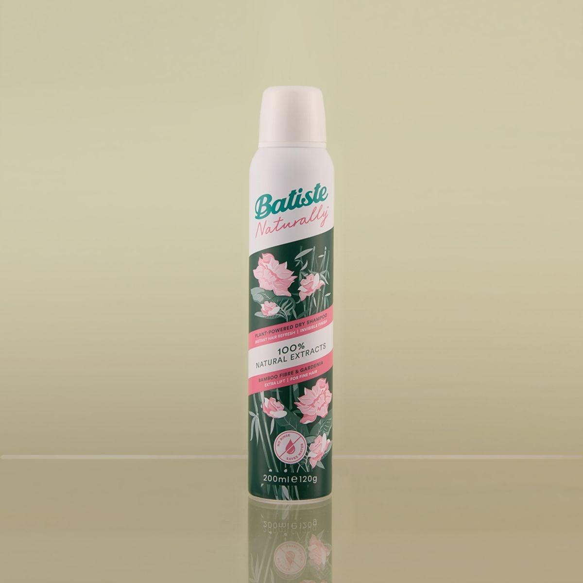 Batiste Dry Shampoo Naturally Bamboo Fiber & Gardenia 200ml