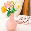 Flower Bouquet 3D Model Toy Mini Build Blocks for Girl Plant Potted Assemble Brick Decoration Holiday Girlfriend Gift