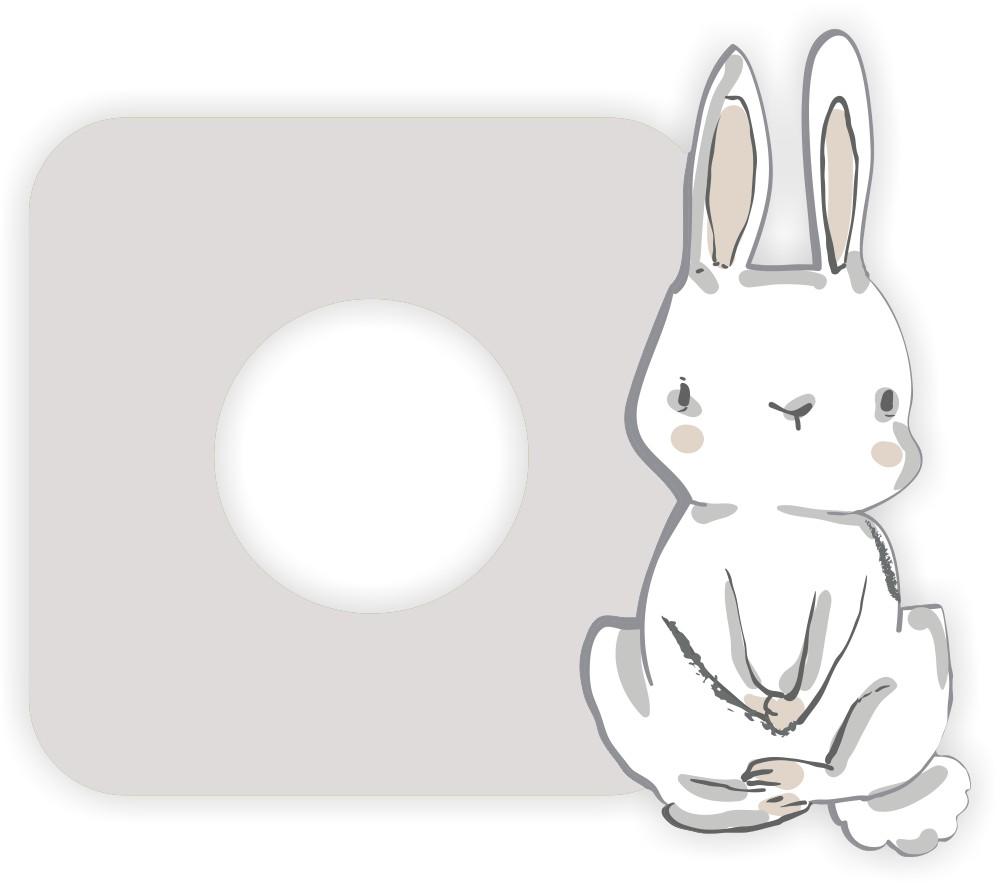 Protective Sticker for the Switch in a Child' Room - Hare