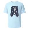 T-shirt à Imprimé Ours Buvant T-shirts d'Été Pour Hommes Femmes 100% Coton Col Rond Surdimensionné Décontracté Manches Courtes Streetwear Haut Basique