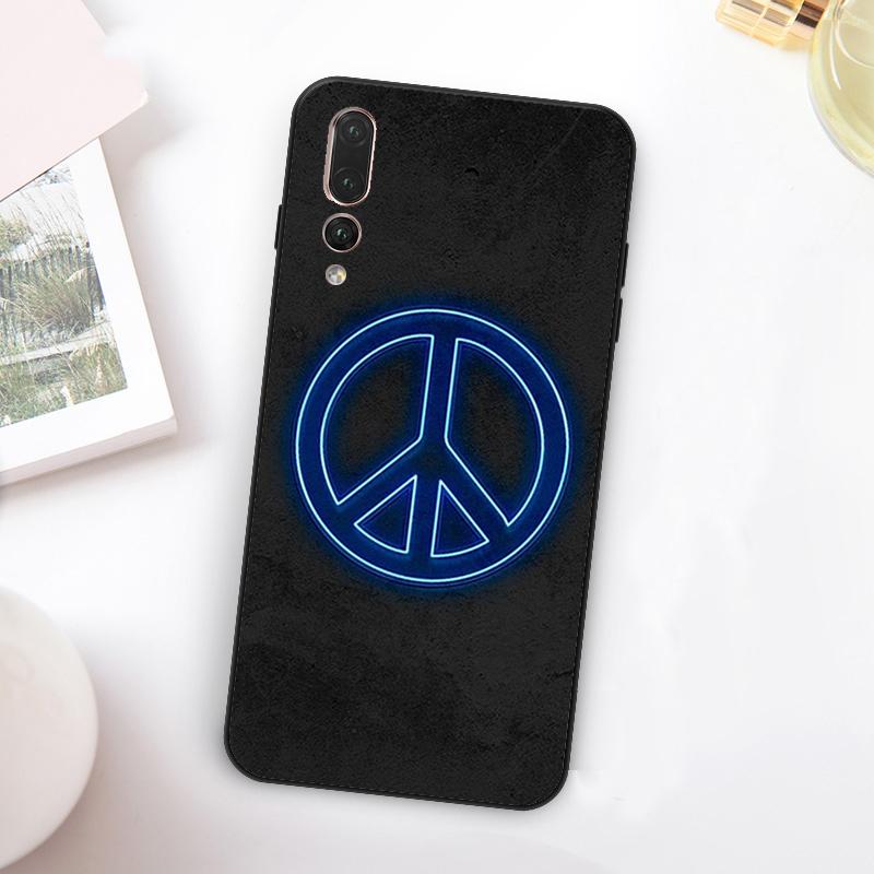

Love Peace Sign For Huawei Nova 5T 9 10 SE 7i 8i 11i 12i Y73 Y90 Y70 Y72 Y61 Y91 Y60 P20 P40 P30 Lite Case Huawei Nova Y61