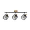 Plafonnier décoratif 3xE14 23W IP20 – Noir et bois