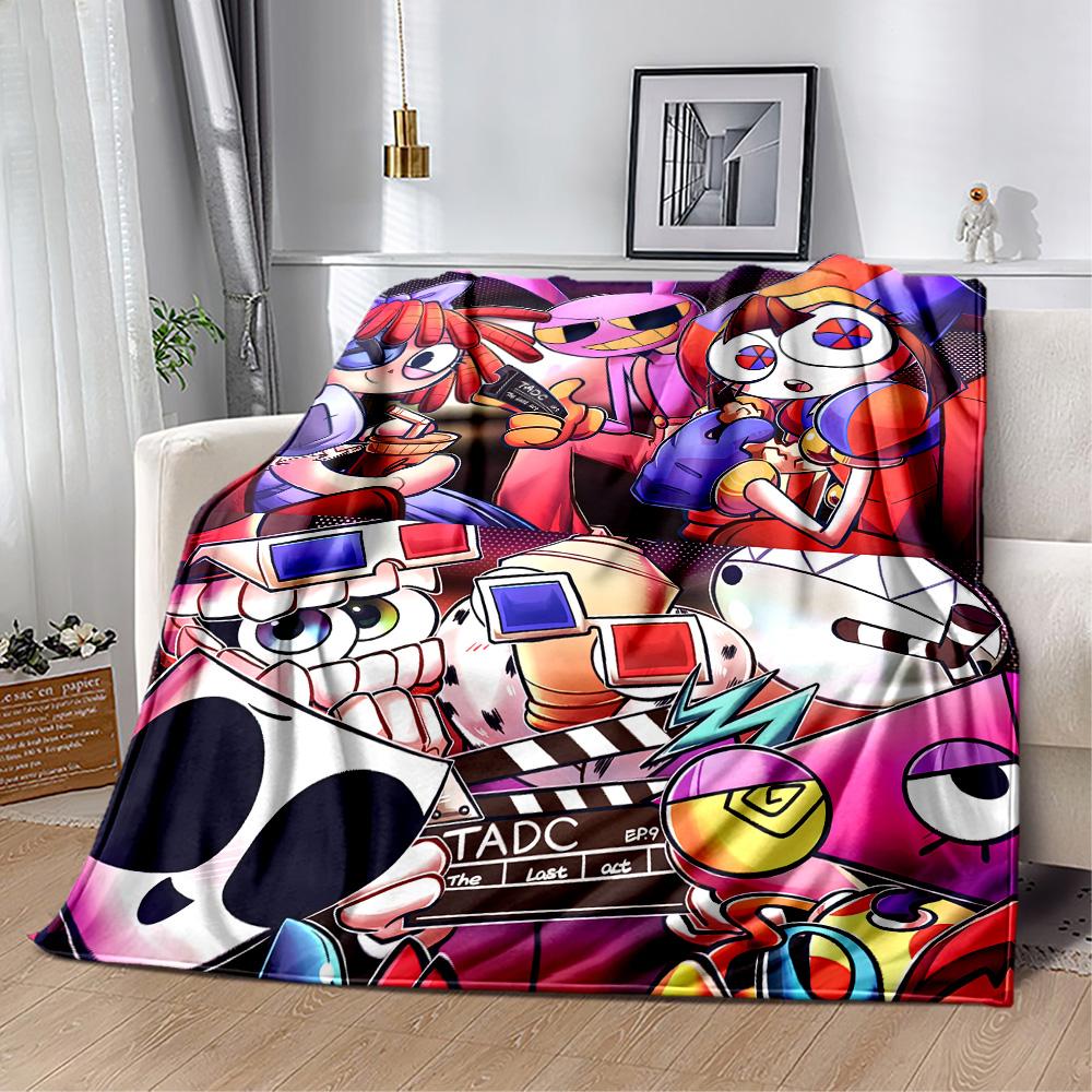 Digital Circus Blanket Warmthful Decor Perfect for Bedding Bed Office for All Occasions Stylish Decor Best Holiday Gift for Friends Family