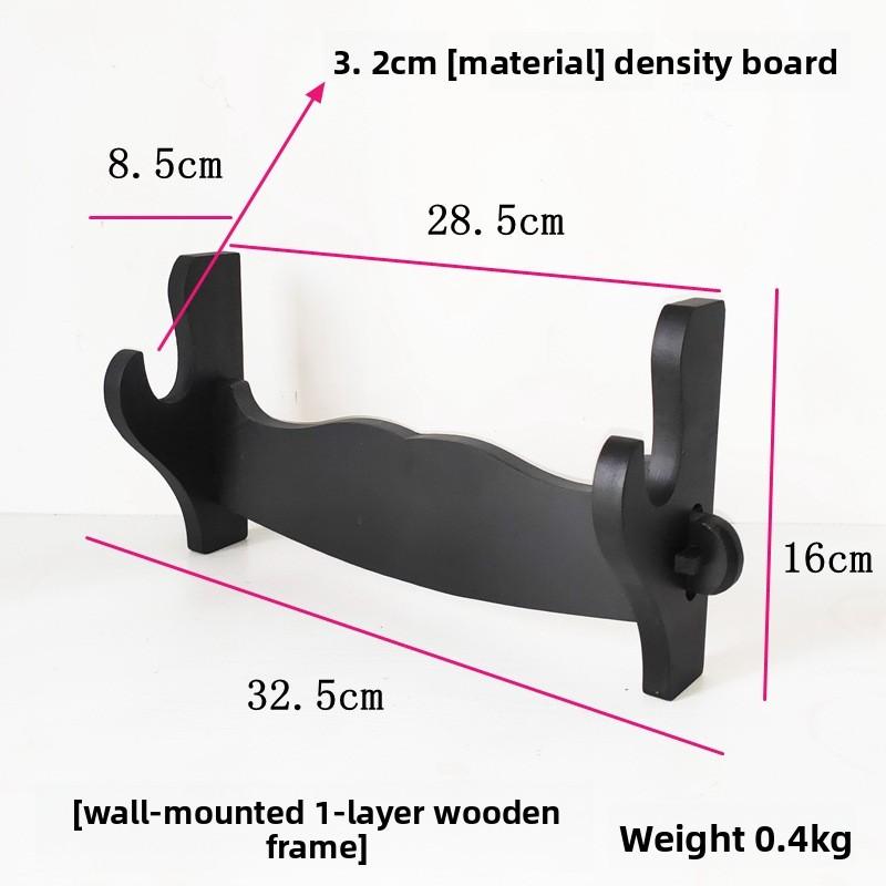 Modern Minimalist Wooden Wall Mount Sword Holder For Home Decor And Office Display