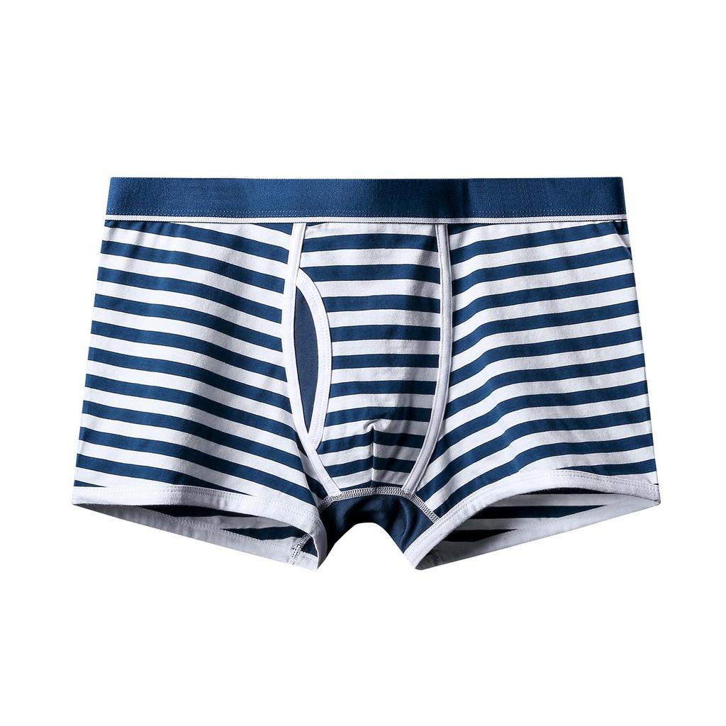 Men's Underwear Stripe Panties U-protruding Boxers Briefs Fashion Knickers Underpant Undies Boxer Shorts M L XL XXL XXXL
