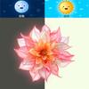 Colorful Luminous Dahlia Toilet Stickers, Waterproof Bathroom Decoration Stickers, Fluorescent Art Stickers