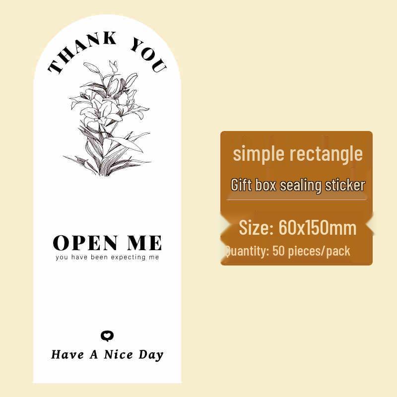 White Airplane Thank You Sealing Stickers for Gift or Cardboard Boxes