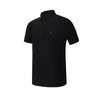 Fitness Cool Dry Simple Polo Shirt Men Tops Deep-Black A51M631101FBK