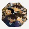 1PC Detective Conan Automatic Folding Umbrella, Automatic Folding Umbrella with 8 Ribs, Convenient for Outdoor Use  044