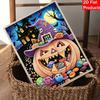 Halloween Pearl Painting Set 5D DIY Pumpkin Candy Pearl Art Home Bedroom Wall Decor Handmade Gift Craft Kits Sparkling Rhinestone Mosaic