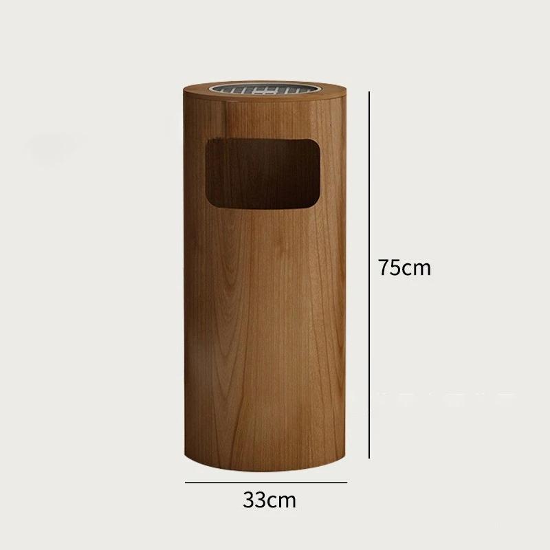 Wood Waste Bins Round Bucket Wastebasket Large Rectangular Dustbin Living Room Separate Litter Bins Home Cleaning Utilities