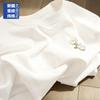 Heavy White Short-sleeved T-shirt Women's New Men's Thin Large-size Cotton Bottom Half-sleeved Top Ins
