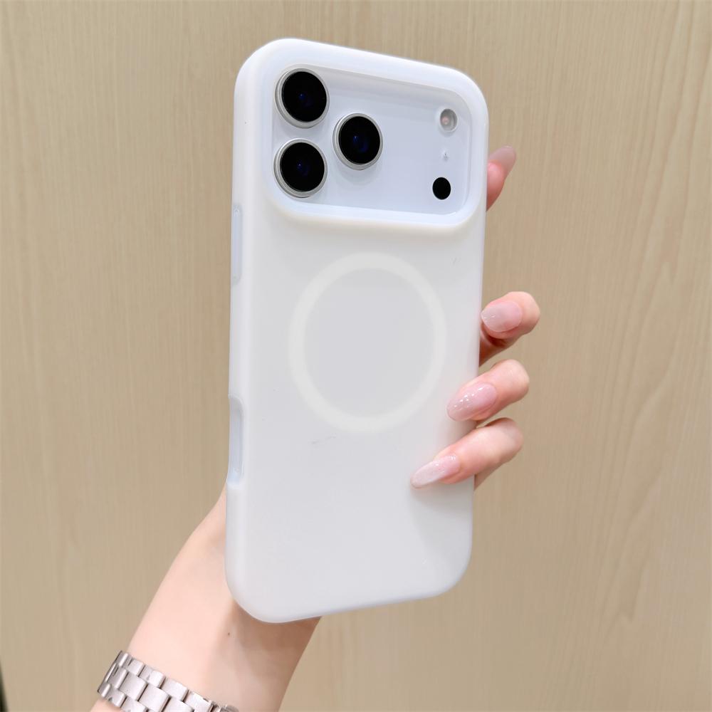 

Jelly Siliconen Magnetic Case For iPhone 17 Pro Max Air 15 16 Plus 11 12 13 16 Pro Max For Magsafe Wireless Charging Phone Cover For iPhone 16