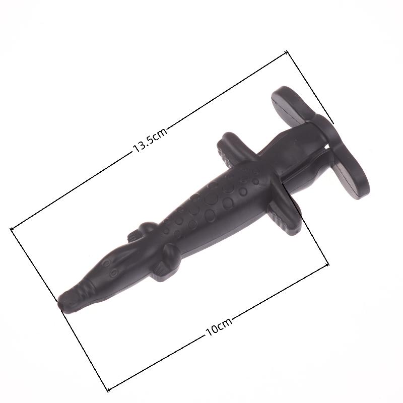 1 ks opakovaně použitelný roztomilý ochranný kryt na jehlu ve tvaru krokodýla, kryt na zubní stříkačku, nástroj pro zubního lékaře na injekční podávání