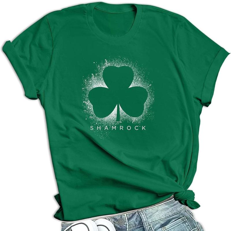 St Patricks Day Shirt Women Magically Delicious Shenanigans Shamrock Pattys Irish Saint Patricks Day Outfits Y2k Tops T Shirt