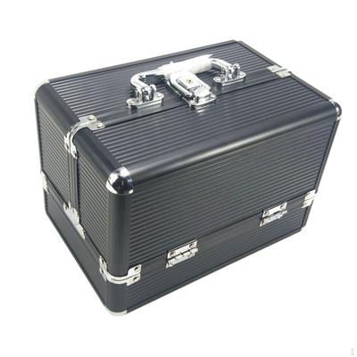 Hliníkové pouzdro na make-up Přenosná taška Hard Shell Manicure Box Cestovní kosmetika pro