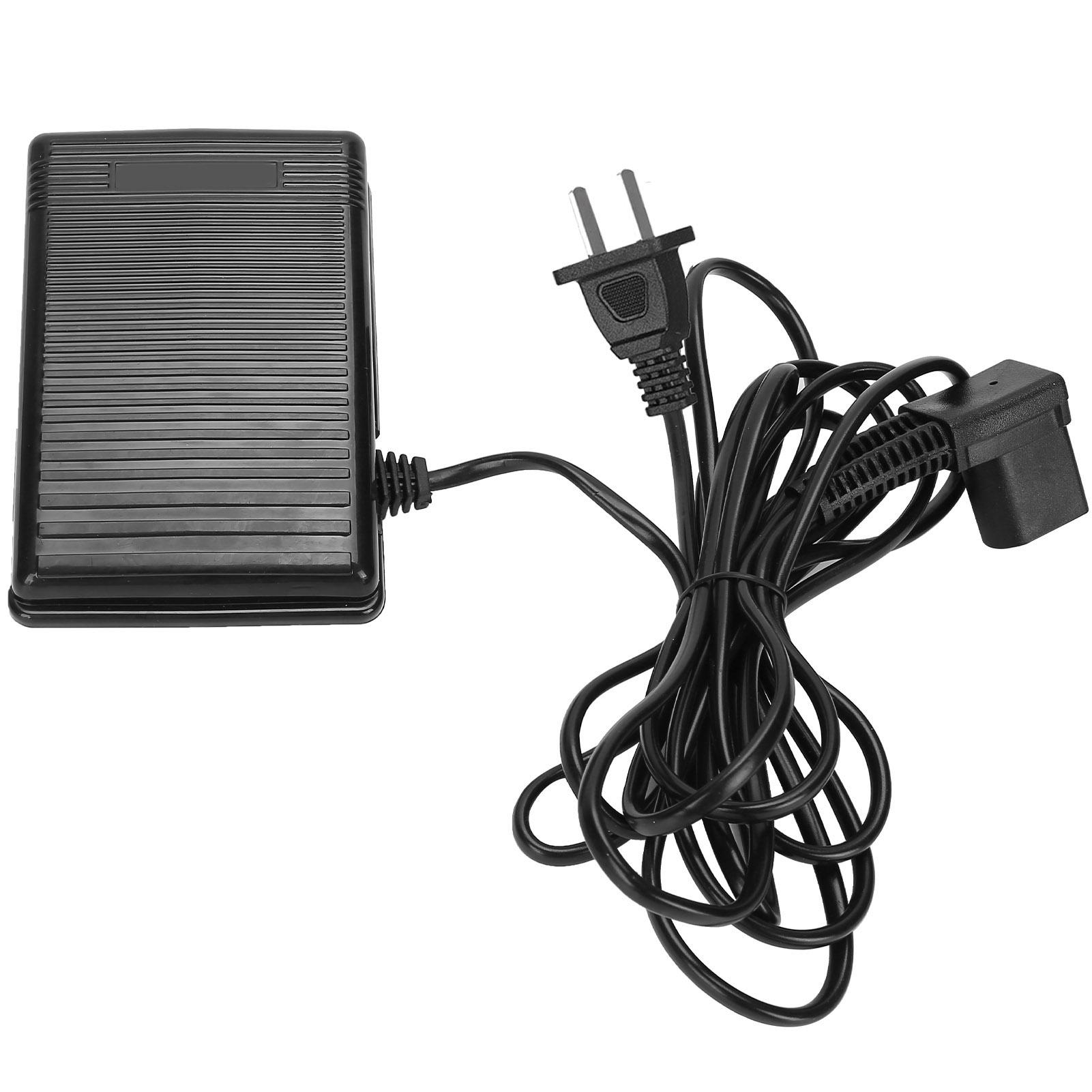 Wosawe Outdoor Sports Sewing Machine Foot Pedal Multifunction Controller 3 Pin Plug With 2M 6.6Ft Cord Length