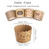 50 Stück Backförmchen Kraftpapier Kuchenförmchen Muffinförmchen Hitzebeständig Ölbeständig Wraps