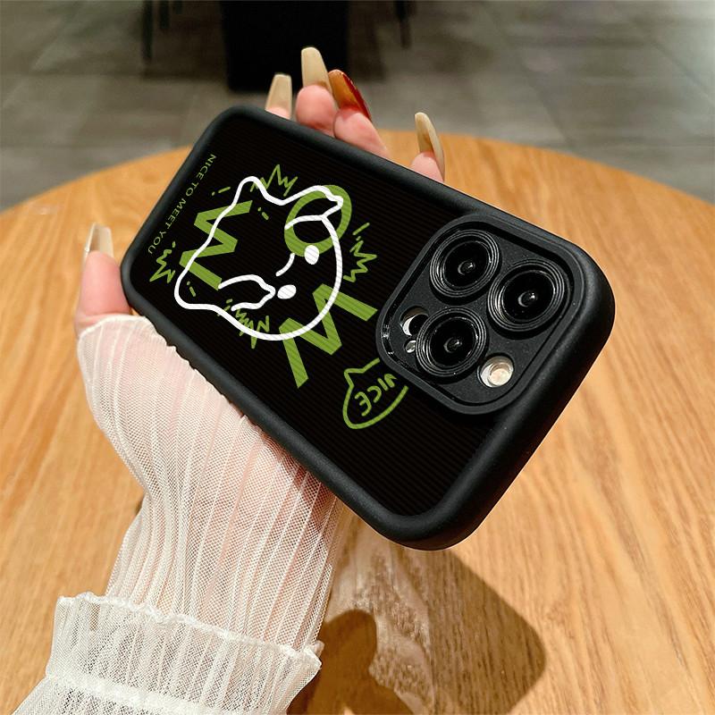 

Мягкий чехол с вертикальным зернистым принтом Ghost для iPhone 15, 14, 13, 12, 11 Pro Max 7, 8 Plus, гибкий противоударный силиконовый корпус из ТПУ, полная задняя крышка iPhone 15 Pro Max чёрный