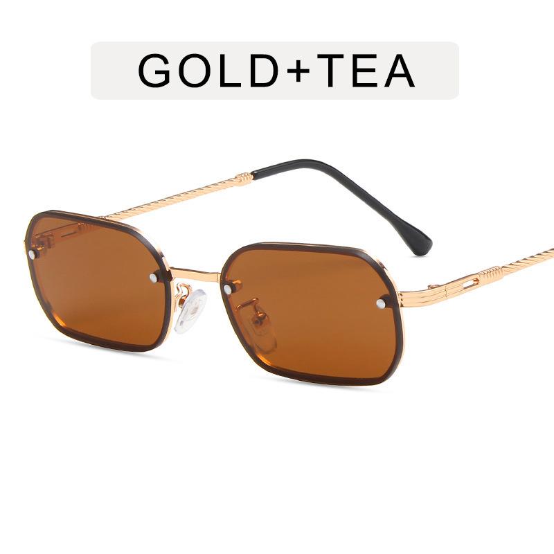 Retro Small Rectangle Sunglasses Women Sexy Retro Sun Glasses Brand Designer Vintage Metal Eyeglasses Eyewear Female