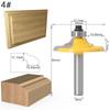 1/4PC 8mm Shank Drawer Front & Cabinet Door Front Router Bit Set Woodworking Cutter Wood Working Bits