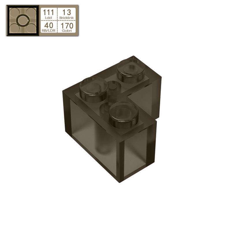 BRICKE 2x2 Right-Angle Brick, Compatible with Lego 2357, MOC Bulk Parts Building Blocks