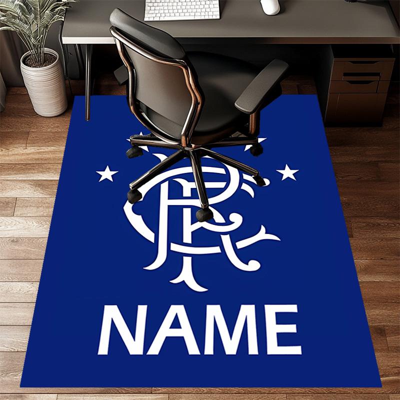 Individuelle Fußballmatte mit personalisiertem Namen, waschbarer Polyester-Teppich für den Innenbereich/Eingangsbereich, Geschenk für Weihnachten, Ostern, Thanksgiving-Tag