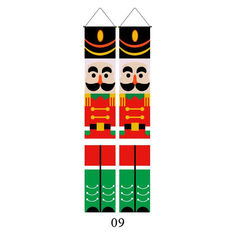 

Украшение Рождественский Щелкунчик Подвесной Баннер на Дверь Персонаж Солдат Вывеска Крыльцо Green