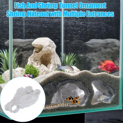 Höhle Tunnel unter Kies Fischversteck Aquarium Dekoration Natürlich