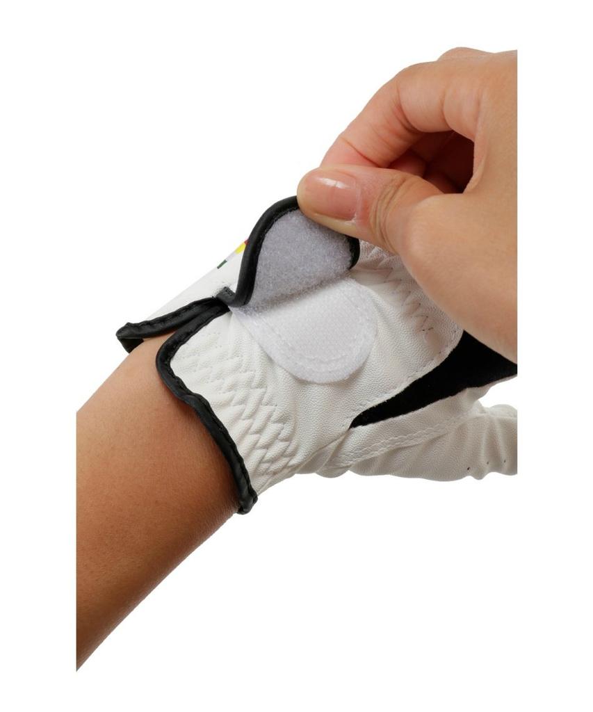 Golf Left Nail [Arnold Palmer] Glove, Hand, Women's Glove, Polish, APG-03H BK/WH