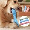 TPR Pet Chew Toys Dental Sticks for Dogs Cats, Hexagon Barbell, Double Ring, Peas, Shrimp, Sea Cucumber, Big Bones, Triangle Stab Ball, 50g