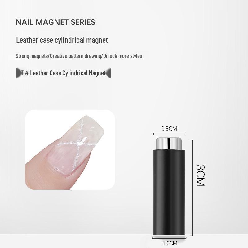 Nail Art Double-Ended Cat Eye Gel Wand with Powerful Gold Magnet