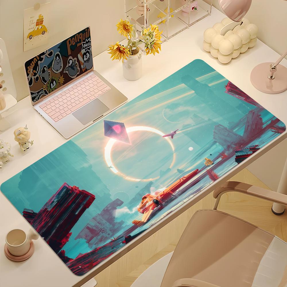 Nno Man S Sky Game Cool Mouse Pad Large Nonslip Lockedge Desktop Computer Desk Mat Keyboard Mousepad Office Gamer Student Gift