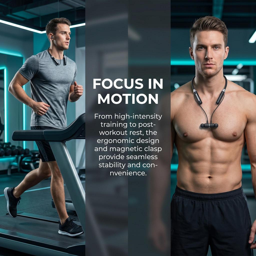 Wireless Bluetooth 5.2 Neckband Earphones Magnetic Sports Waterproof TWS Earbuds Blutooth Headset With Microphone Mic