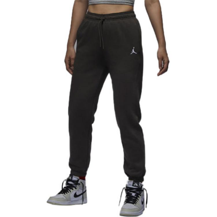 Jordan Einfarbige Logo Kordelzug Strick Jogginghose Damen Unterteile Braun FN4495-220