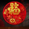 Traditional Snake Year Door Sticker Blessing Words Window Flower Sticker  Lunar New Year