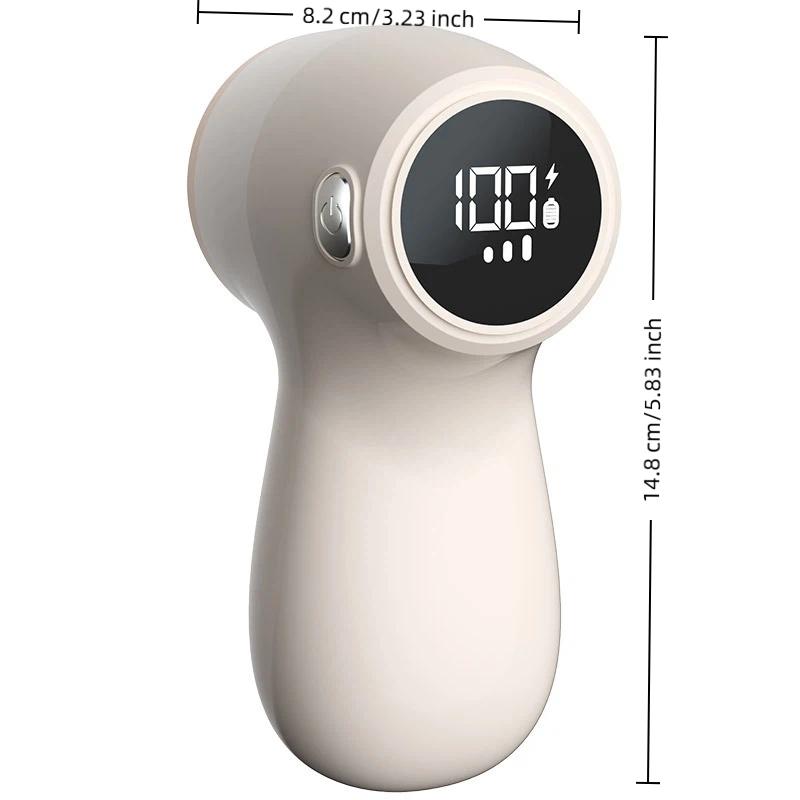 Electric Fabric Lint Remover Shaver With Digital Display Usb Rechargeable Clothes Fuzz Pill Trimmer Portable Sweater Defuzzer