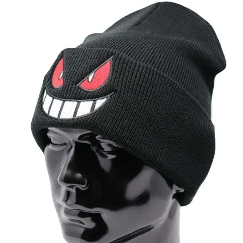 New Adult Knitted Hat Literary Retro Autumn and Winter Warm Wool Ball Pullover Hat and Scarf All In One