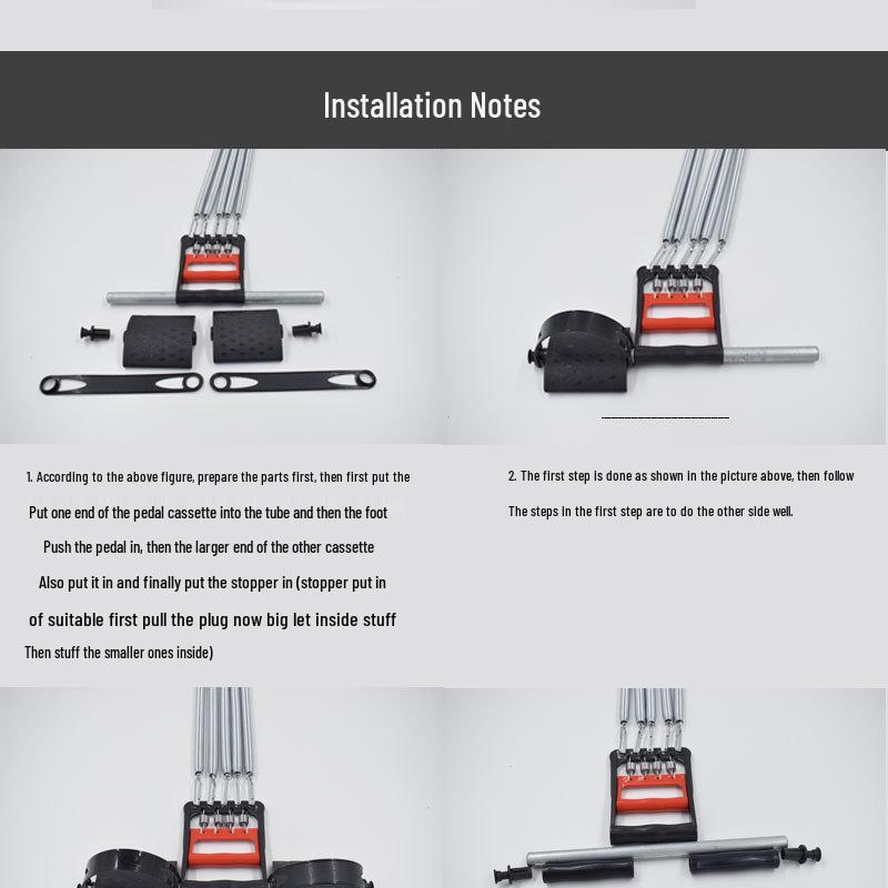 3-in-1 Spring Puller: Chest Expander & Multi-Function Fitness Pedal Trainer