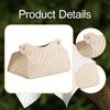 Faux Leather Tissue Box Cover, Elegant Rectangular Napkin Holder for Nightstand, Dresser, Home
