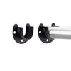 Stainless Steel Flange Seat Fixing Hardware Accessories Curtain Rod Wardrobe Hanger Tube Hook Fixed Support Bracket