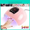 Lampe de séchage professionnelle pour vernis à ongles 54 W avec 18 LED UV pour le durcissement des gels et acryliques.