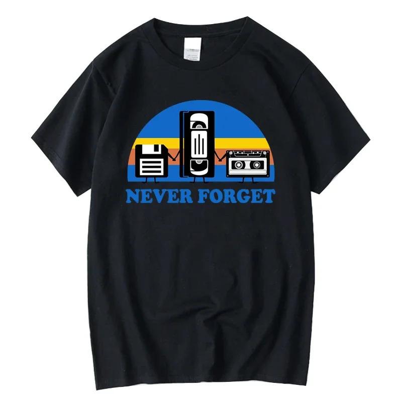Fashion Women T-Shirt Never Forget Sarcastic Graphics Music Funny Print S