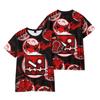 Camiseta con Estampado de Anime Geometry Dash para Hombre y Mujer, Casual, Cuello Redondo, Manga Corta, para Niños, Divertida, Moderna, Unisex, Camisetas, Tops